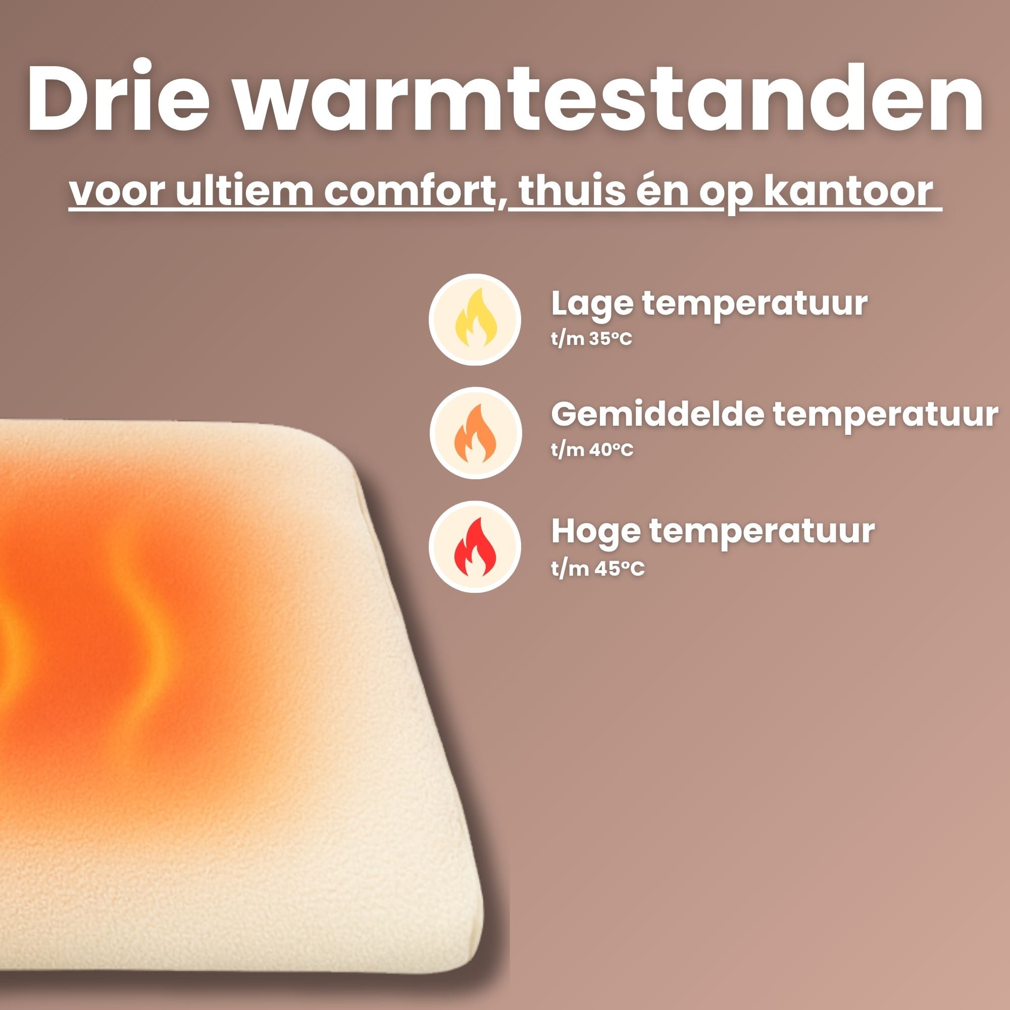Stoelverwarming | Beige